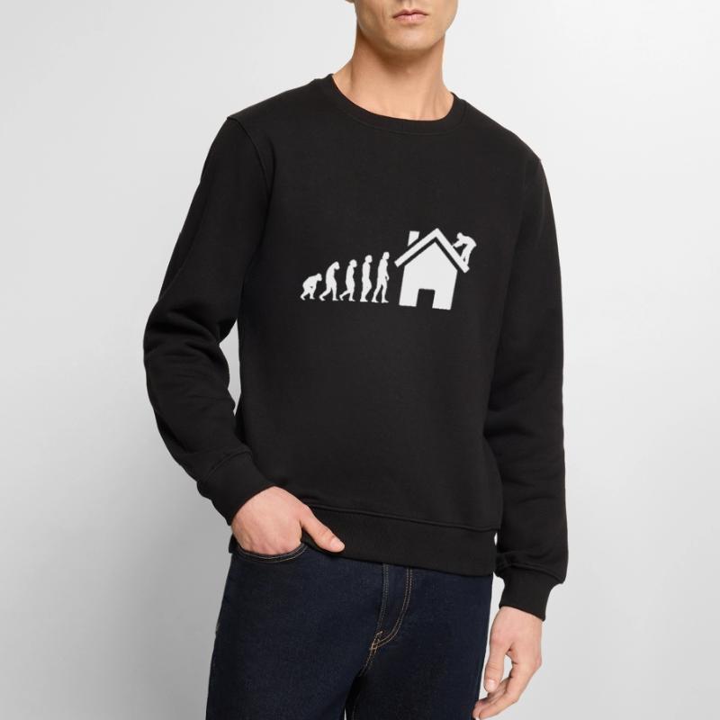 Evolution Dachdecker Männer Premium Bio Pullover