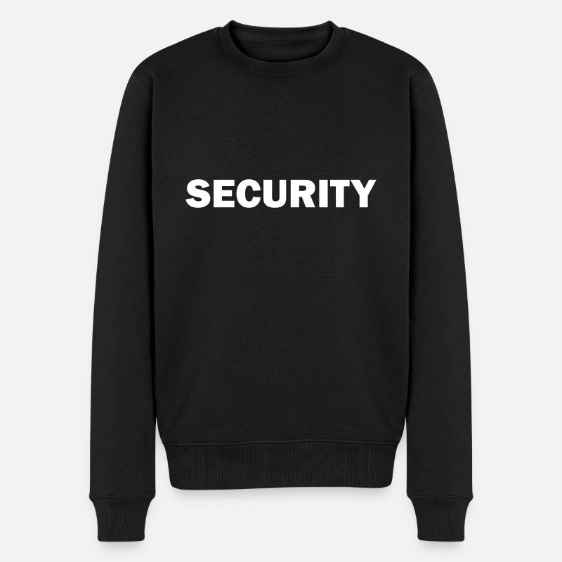 Security - Männer Premium Bio Pullover - Schwarz