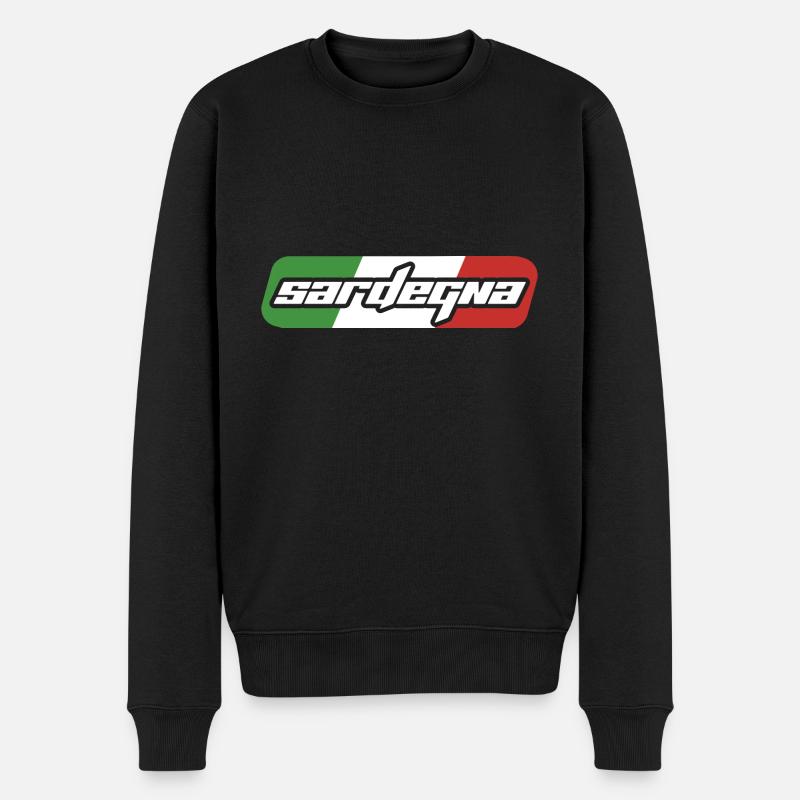 sommer italia - Männer Premium Bio Pullover - Schwarz
