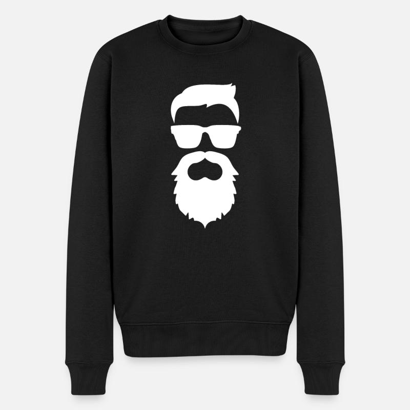 Beard Dude - Pull Premium bio Homme - noir