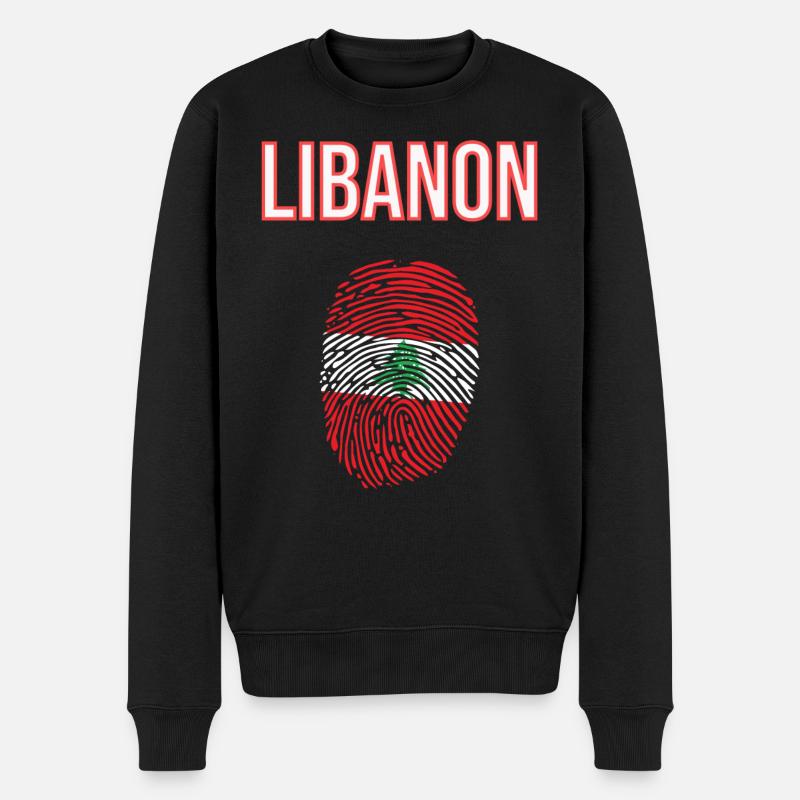 Liban Empreinte digitale - Pull Premium bio Homme - noir