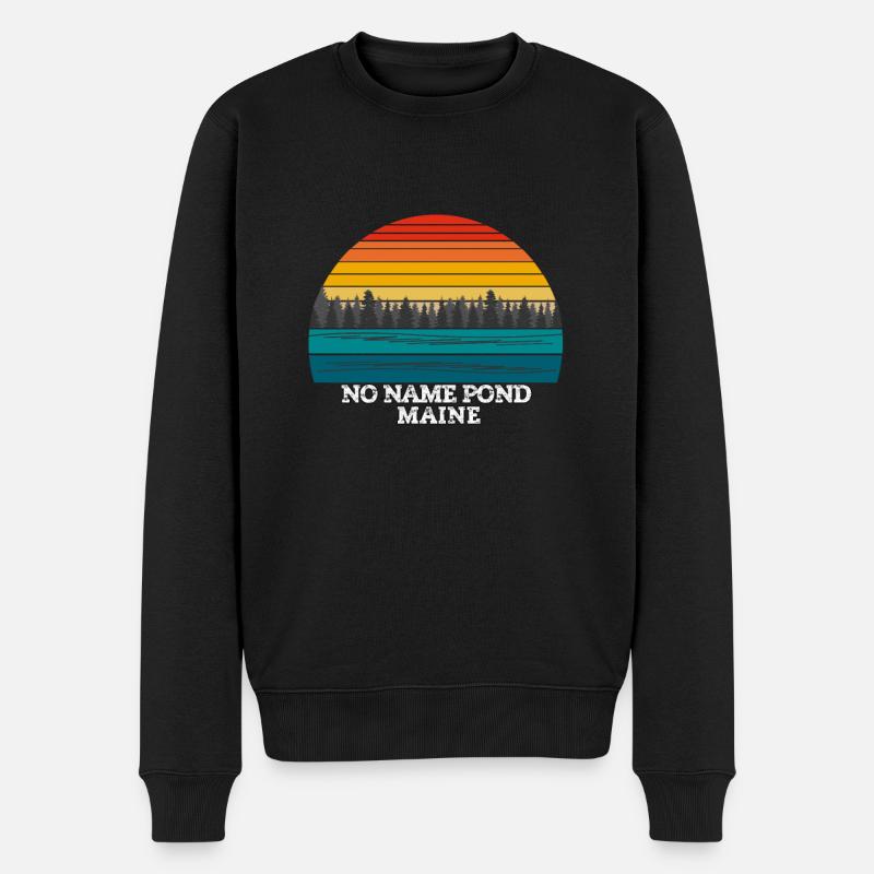 No Name Pond Maine - Pull Premium bio Homme - noir