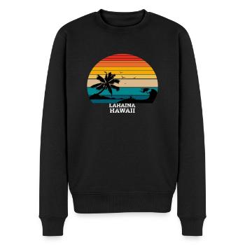 Lahaina Hawaii poison - Men's Premium Organic Jumper - black - Front - Nico (187cm)
