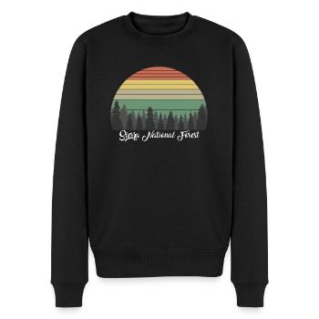 Sierra National Forest - Männer Premium Bio Pullover - Schwarz - Vorne - Nico (187cm)