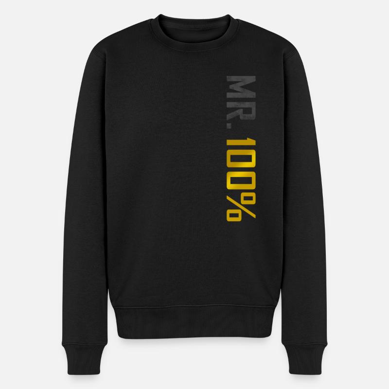 M. 100% perfectionnisme - Pull Premium bio Homme - noir