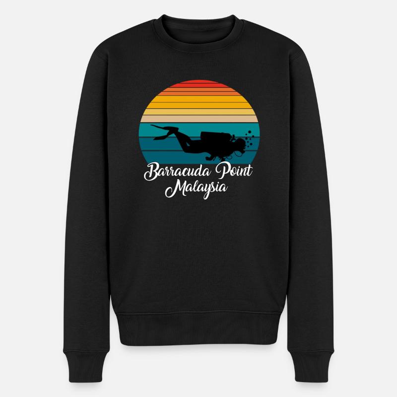 Barracuda Point Malaisie Plongée - Pull Premium bio Homme - noir