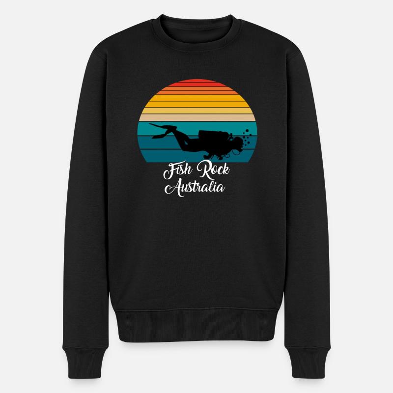Fish Rock Australie Plongée - Pull Premium bio Homme - noir
