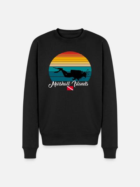 Marshall Islands Scuba Diving Poison - Men's Premium Organic Jumper - black
