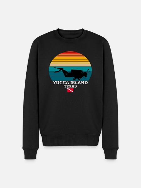 Yucca Island US Island Diving - Men's Premium Organic Jumper - black