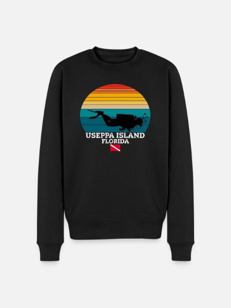 Useppa Island US Island Diving - Men's Premium Organic Jumper - black