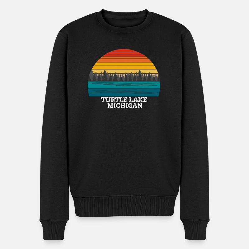 Turtle Lake Michigan - Pull Premium bio Homme - noir