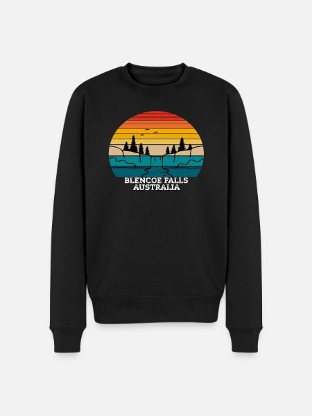 Blencoe Falls Australia - Männer Premium Bio Pullover - Schwarz