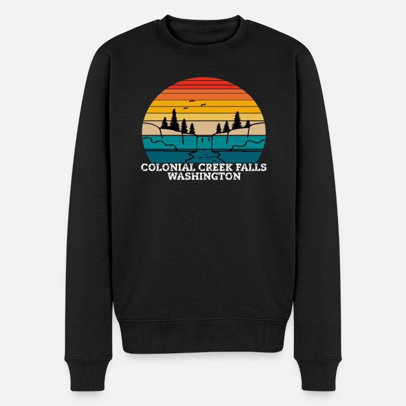 Colonial Creek Falls Washington - Pull Premium bio Homme - noir