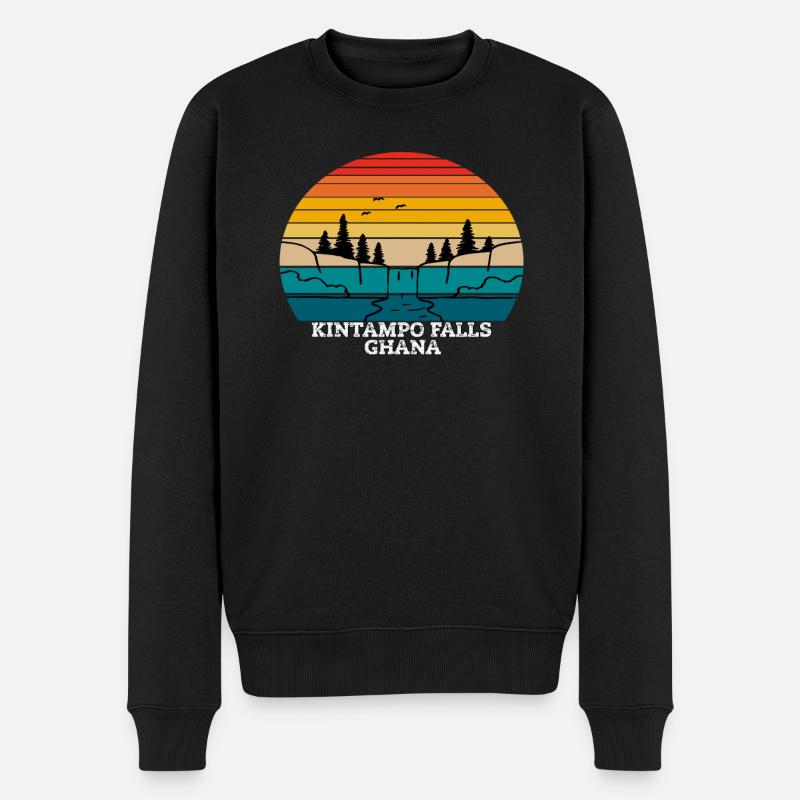 Kintampo Falls Ghana - Pull Premium bio Homme - noir