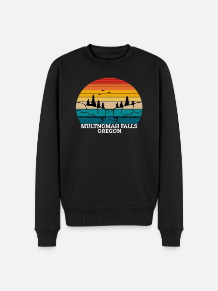 Multnomah Falls Oregon - Pull Premium bio Homme - noir