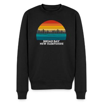 Broad Bay New Hampshire - Men's Premium Organic Jumper - black - Front - Nico (187cm)