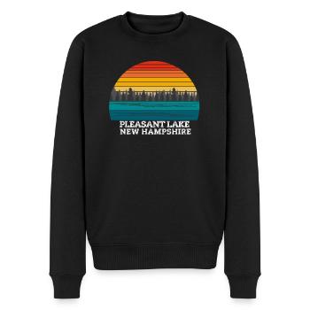 Pleasant Lake New Hampshire - Pull Premium bio Homme - noir - Devant - Nico (187cm)