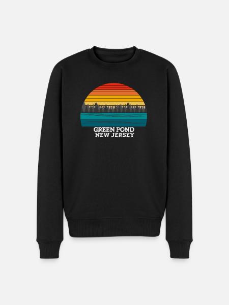 Green Pond New Jersey - Men's Premium Organic Jumper - black