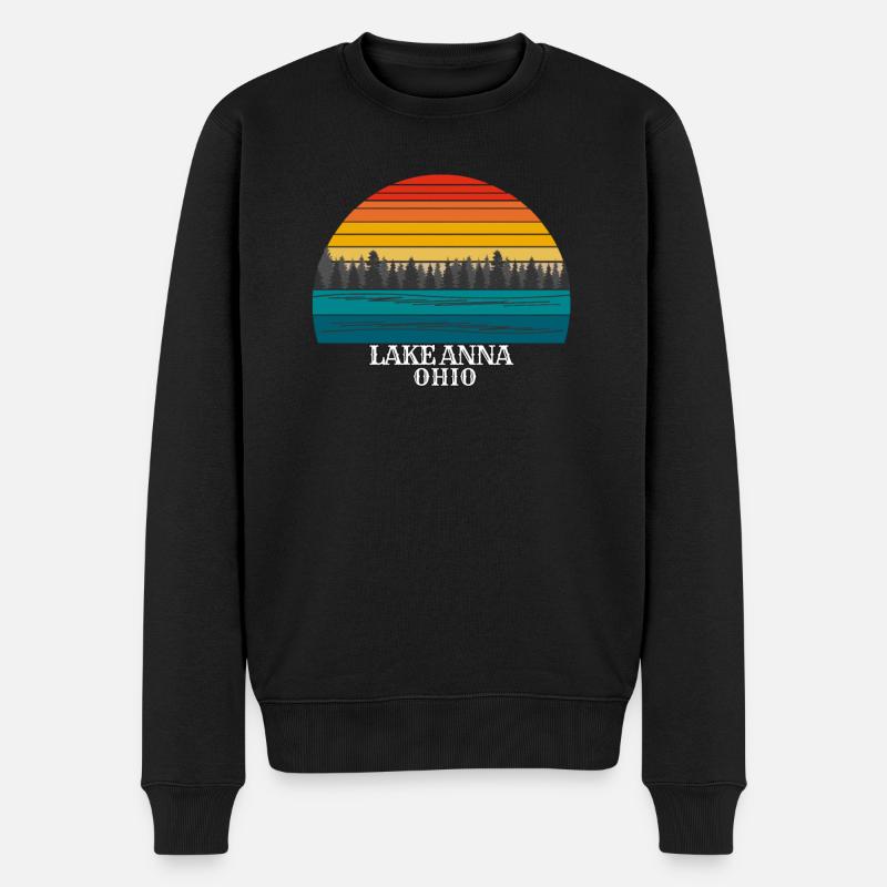 Lac Anna Ohio - Pull Premium bio Homme - noir