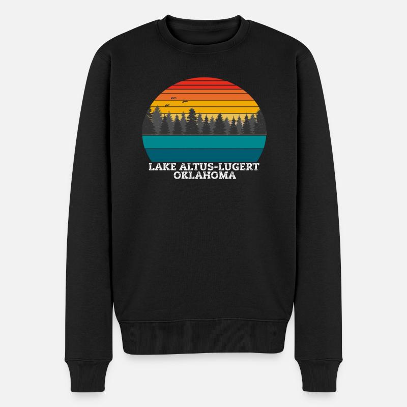 Lac Altus-Lugert Oklahoma - Pull Premium bio Homme - noir