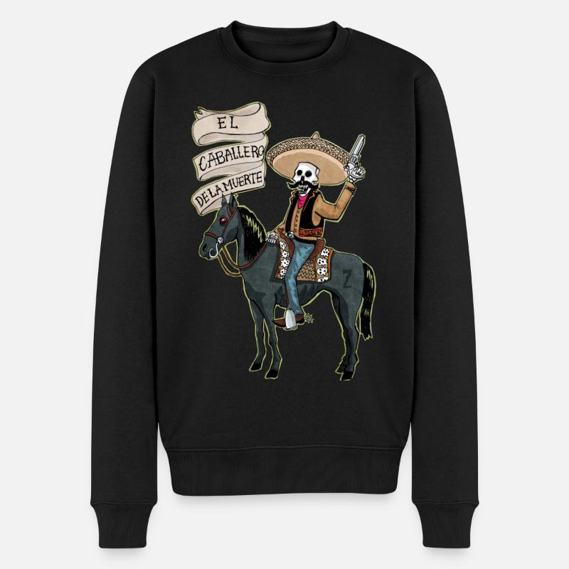 caballerodelamuerte - Pull Premium bio Homme - noir