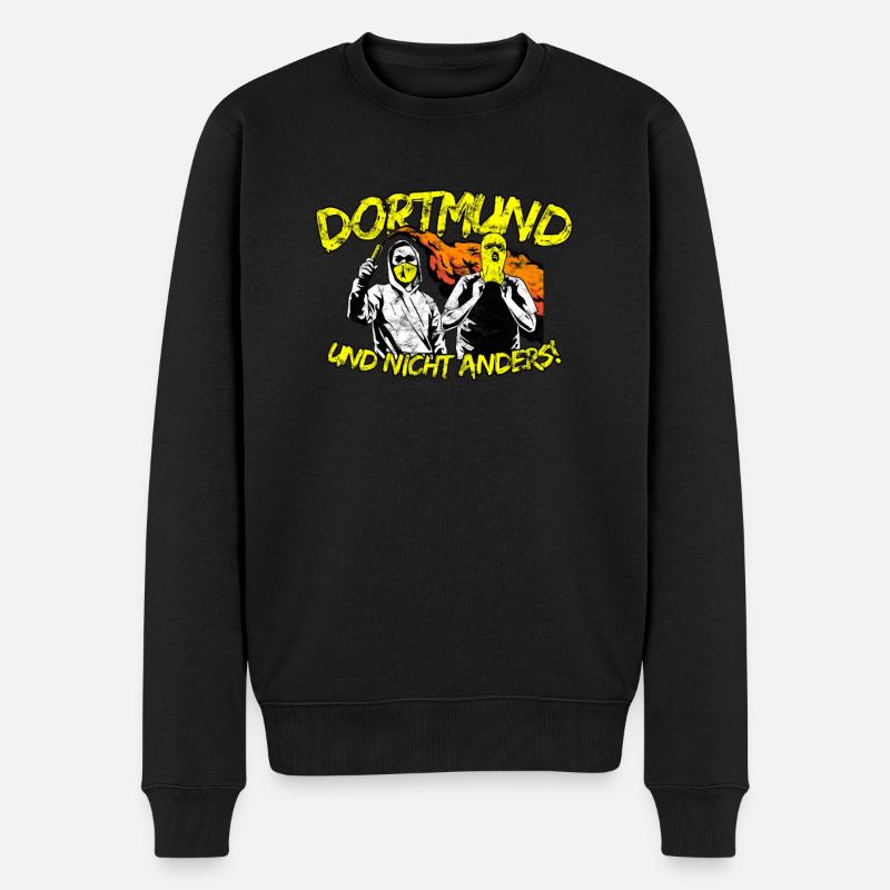 Dortmund und nicht anders UPDATE - Männer Premium Bio Pullover - Schwarz