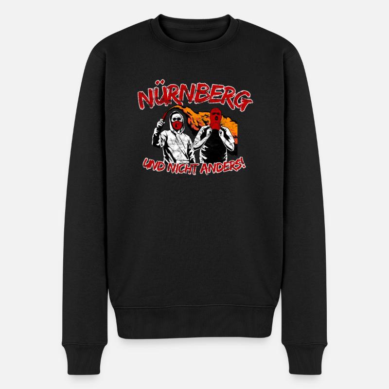 Nürnberg und nicht anders UPDATE - Männer Premium Bio Pullover - Schwarz