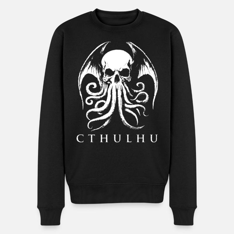 Cthulhu Gothic Skull - Pull Premium bio Homme - noir