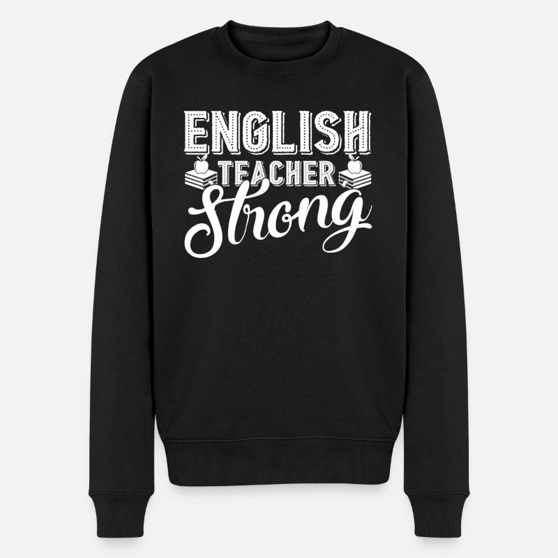 Englischlehrer Englischlehrer Stark - Männer Premium Bio Pullover - Schwarz