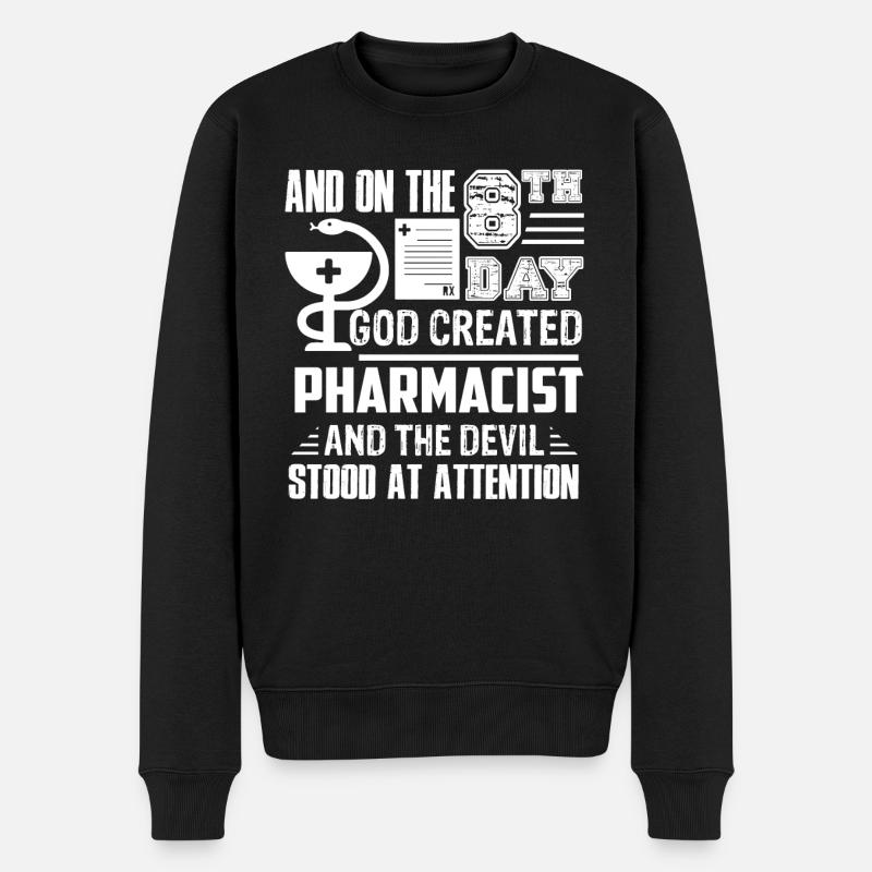 Pharmacien Dieu a créé pharmacien - Pull Premium bio Homme - noir