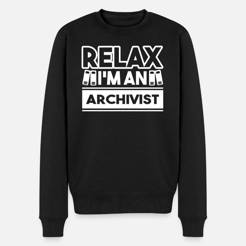 Archiviste Je suis archiviste - Pull Premium bio Homme - noir