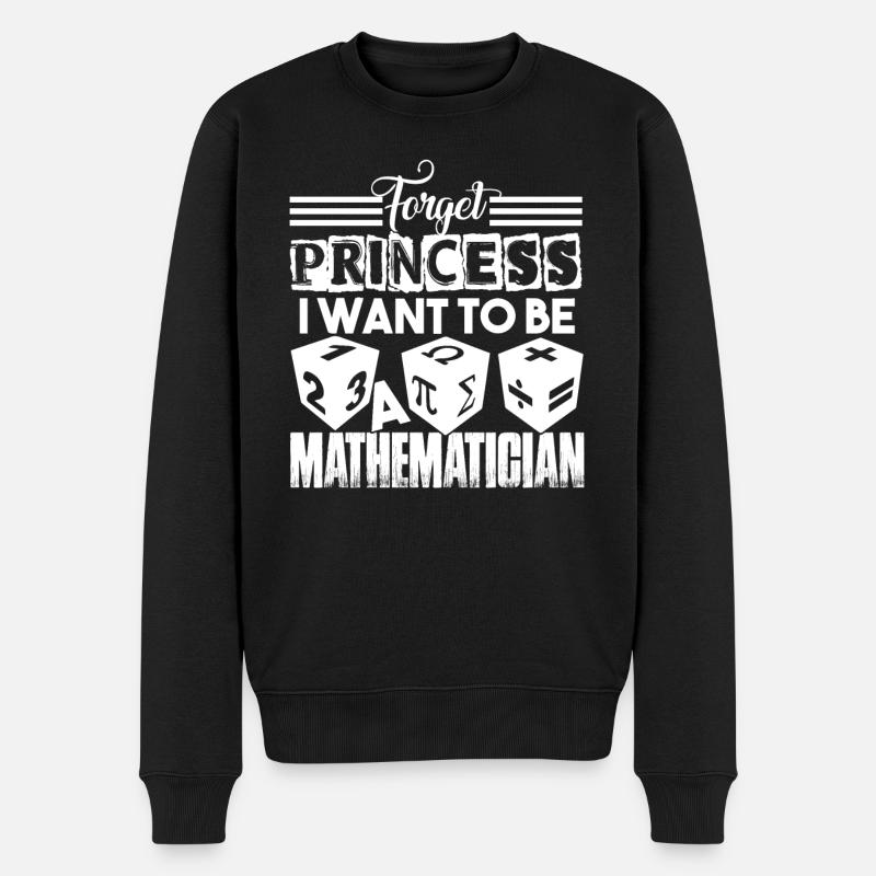 Mathématicien veulent être un mathématicien - Pull Premium bio Homme - noir