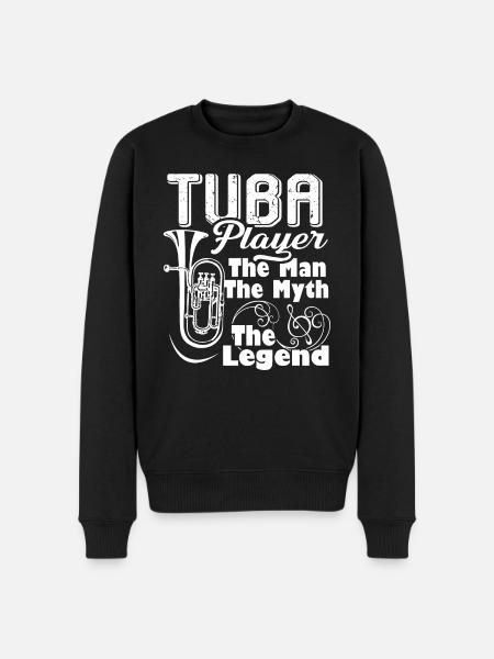 Tuba Tuba Player - Men's Premium Organic Jumper - black