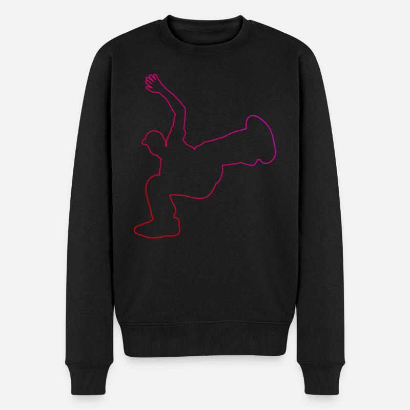 Bgirl Bboy Break Dance Hip Hop Damen Herren - Männer Premium Bio Pullover - Schwarz