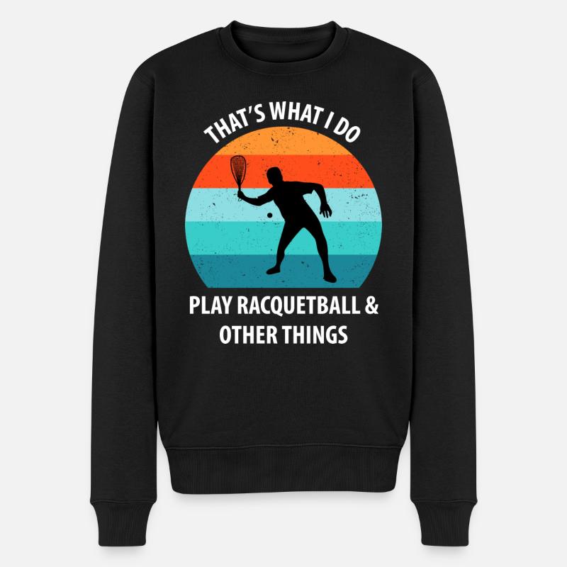 Racqueetball - Pull Premium bio Homme - noir