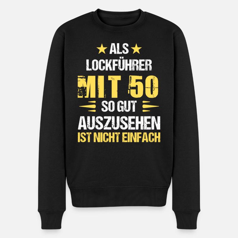 Avec 50 beaux leurres - Pull Premium bio Homme - noir