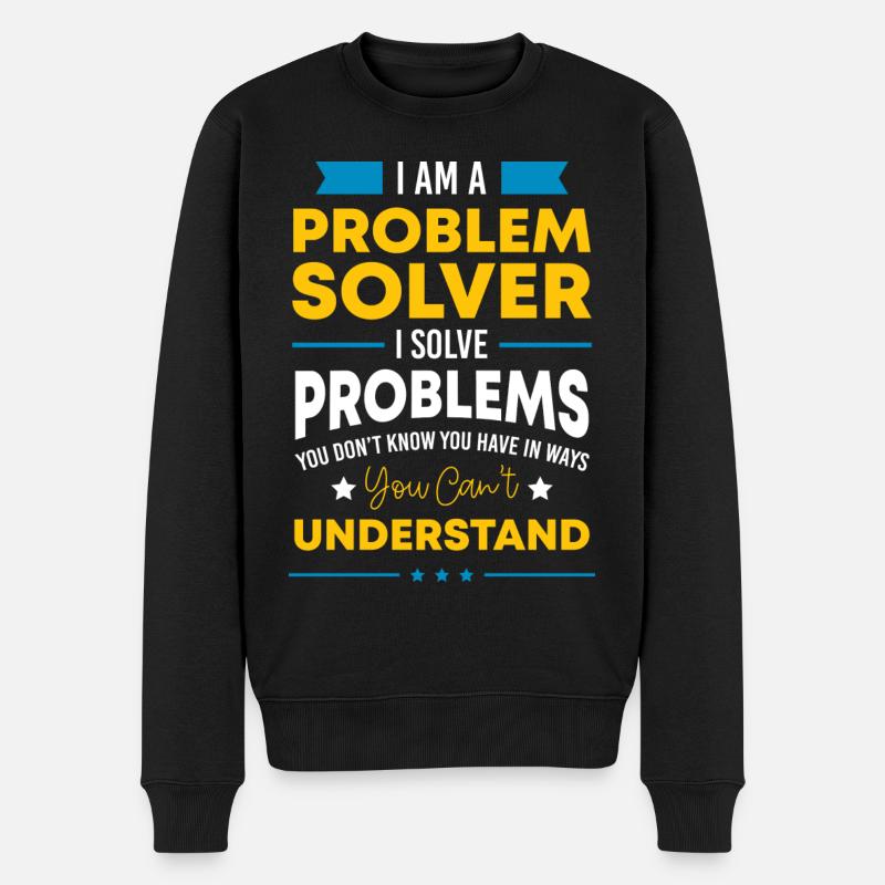 Humor Lustig - Männer Premium Bio Pullover - Schwarz