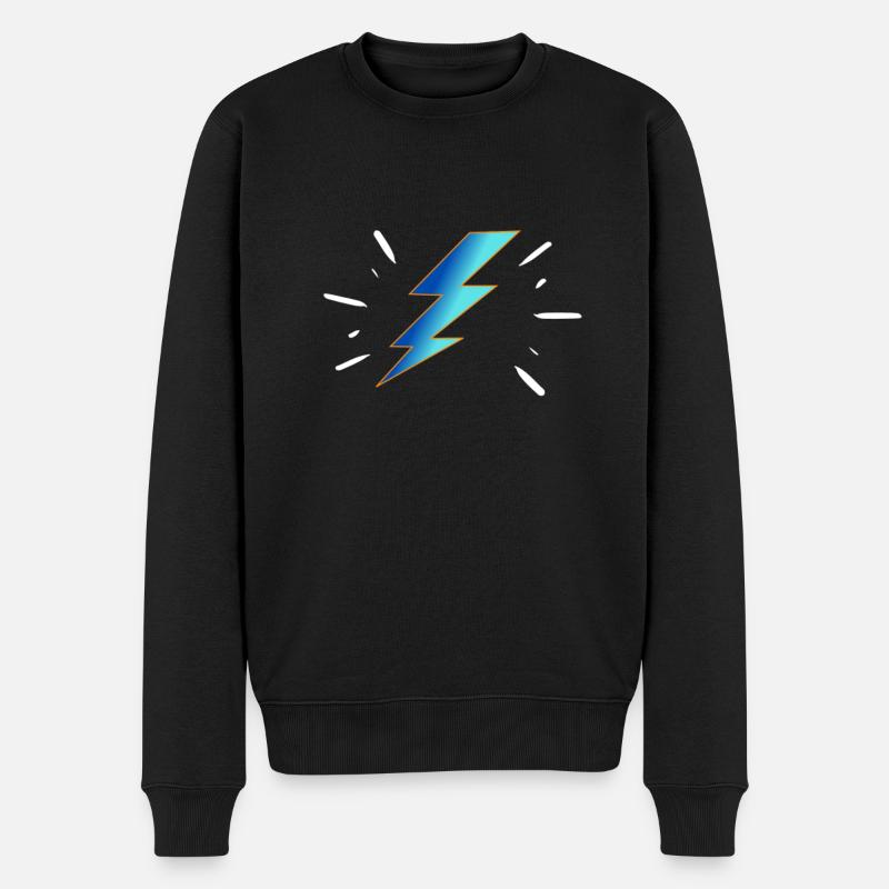 Blitzschnell - Männer Premium Bio Pullover - Schwarz
