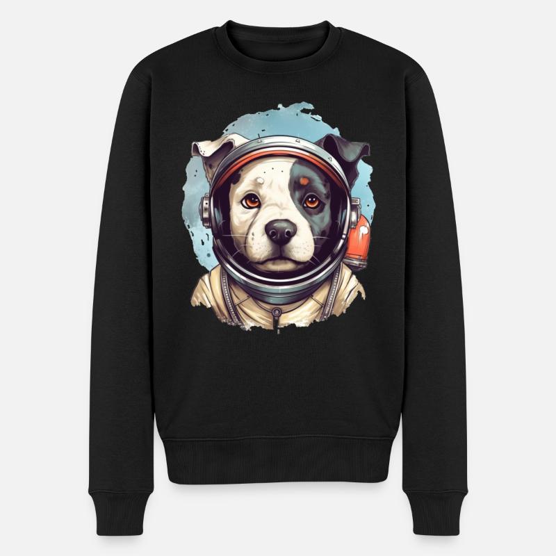 Astronautes Chien - Pull Premium bio Homme - noir