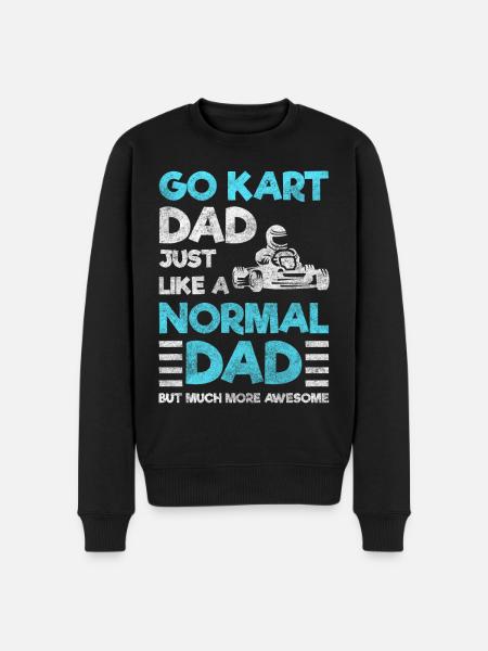 Kart Driver Go kart - Økologisk premium-sweatshirt til mænd - sort