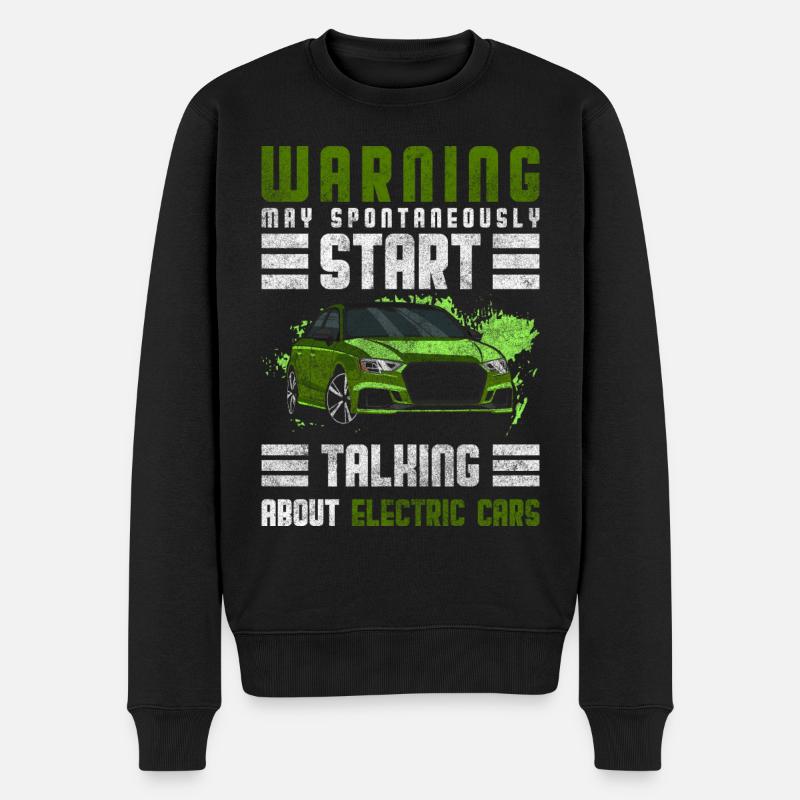 Électricité Électromobilité Innovation Moderne - Pull Premium bio Homme - noir