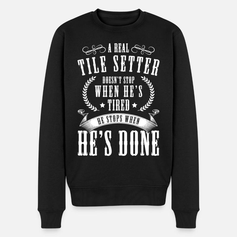 Craftsman House Work Training - Men's Premium Organic Jumper - black