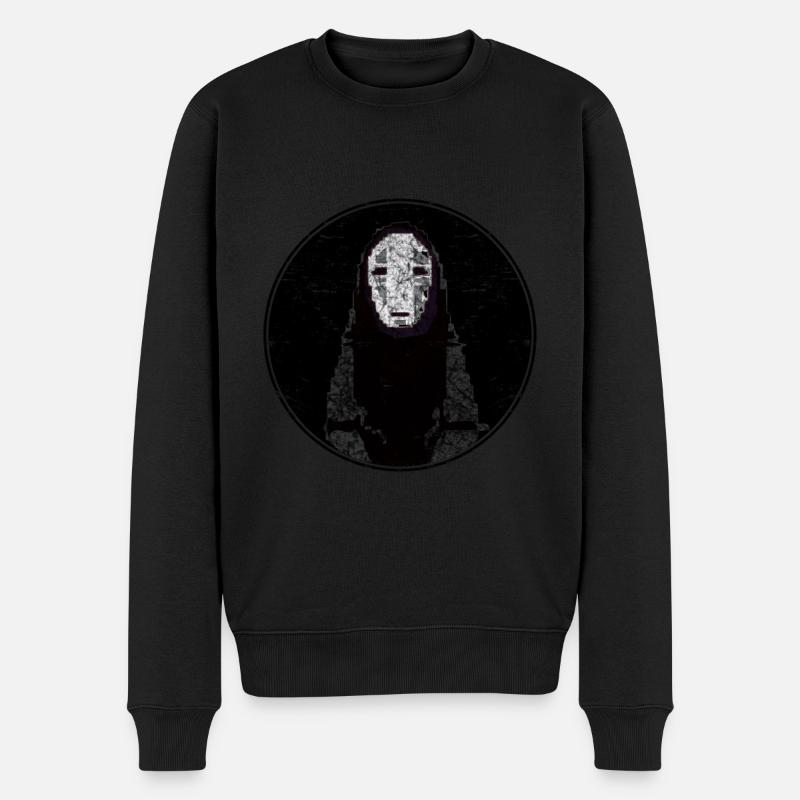 ohngesicht - Männer Premium Bio Pullover - Schwarz