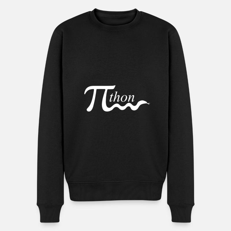 pi python mathewitz - Männer Premium Bio Pullover - Schwarz