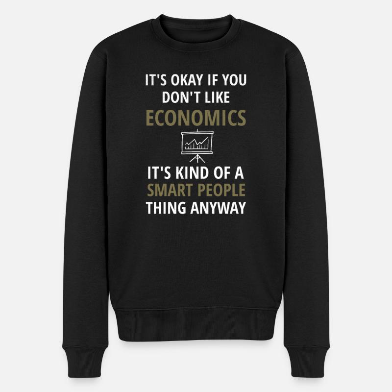 Betriebswirtschaftstudent Wirtschaftslehrer Ökonom - Männer Premium Bio Pullover - Schwarz