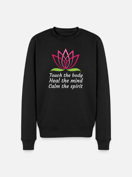 Masseurin Geschenkidee Massagetherapeutin Massage - Männer Premium Bio Pullover - Schwarz