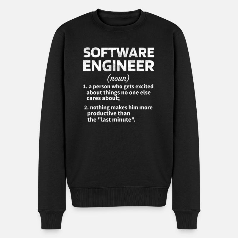 Software Engineer Software Engineer Technician - Men's Premium Organic Jumper - black