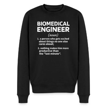 Biomedical Engineer Geschenkidee Medizintechniker - Männer Premium Bio Pullover - Schwarz - Vorne - Nico (187cm)