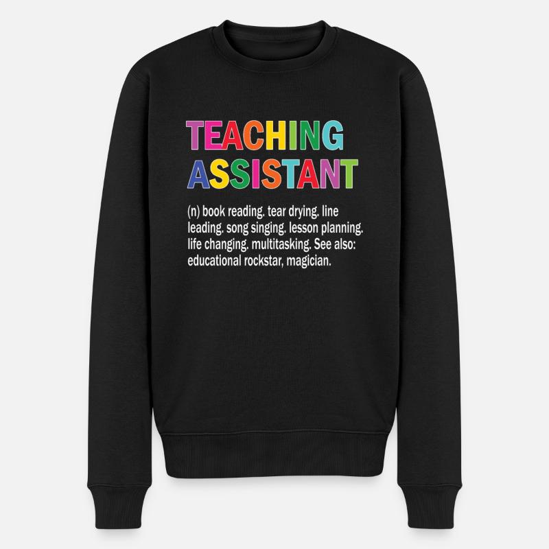 Assistant assistant professeur assistant - Pull Premium bio Homme - noir