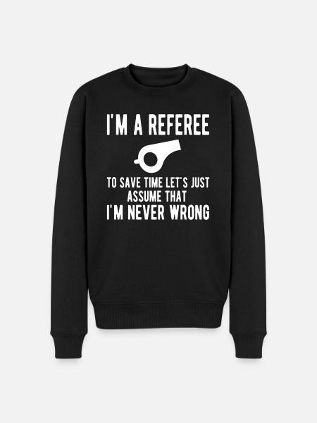 Arbitre Papa Referee Arbitre impartial - Pull Premium bio Homme - noir